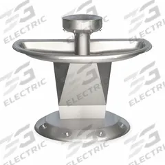 BRADLEY Wash Fountain: Silver, Stainless Steel, Semi-Circular, 54 in Overall Wd, 4 Stations, Sentry (MPN S93-632). Key specifications — Bowl Shape: Semi-Circular; Drain Type: Central Rising, Supplied from Above; Color: Silver; Brand: BRADLEY; Series: Sentry; Sink Material: Stainless Steel; ADA Compliant: Not ADA Compliant.