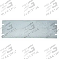 RACO Electrical Box Cover: 6 Gangs, Blank, For Rectangular Box Shape, Steel, 4 1/2 in Overall Lg (MPN 848). Key specifications — Brand: RACO; For Box Shape: Rectangular; Material: Steel; Cover Design: Blank.