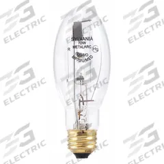 HID Bulb: Universal Burning, ED17, Medium Screw (E26), 70 W Watt, 3000K, Metal Halide, 85V (MPN MP70/U/MED). Key specifications — Color Temperature: 3000K; Brand: LEDVANCE/ SYLVANIA; Shatter-Resistant: No.