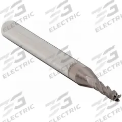 APPROVED VENDOR Square End Mill: Carbide, TiCN Coated, 4 Flute, 2 mm Mill Dia, 8 mm LOC, 39 mm OAL (MPN 206-001295C)