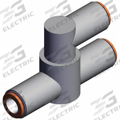 SMC Shuttle Valve: 1/4 in - Pneumatic Shuttle Valve Transmitters with Fittings