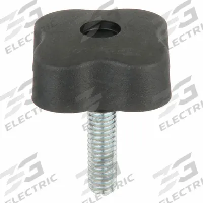 INNOVATIVE COMPONENTS Hand Knob: 4 Point, Plastic w/ Steel Thread, 3/8"-16 Thread - 4-Arm Knobs with Threaded Stud