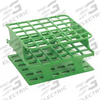 Tube Rack: 2 3/8 in Overall Wd, 4 in Overall Ht, 4 in Overall Lg, POM, Green, (36) Wells, Benchtop (MPN HS27501C). Key specifications — Material: POM; Mounting Location: Benchtop; Color: Green; Product Type: Test Tube Rack; Total Holding Capacity: (36) Wells; Brand: HEATHROW SCIENTIFIC.