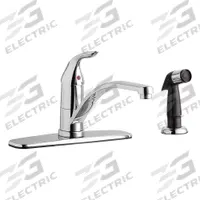 CHICAGO FAUCETS Low Arc Kitchen Faucet: 430, Brass, Single-Post, Deck, 4 Mounting Holes, 1 Handles (MPN 432-MPABCP). Key specifications — Series: 430; Brand: CHICAGO FAUCETS.