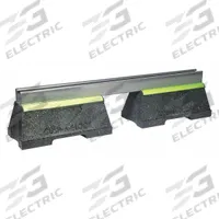 ZSI Support Blocks with Strut Channel: Rubber Base, Pre-Galvanized Steel, 24 in Overall Lg (MPN CBN2S-PG). Key specifications — Support Material: Steel; Base Material: Rubber; Base Size: 5 in W; Brand: ZSI.