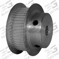 DAYTON Timing Pulley: Modified Curvilinear, Fixed, For GT Timing Belt Section, For 9 mm Belt Wd (MPN 48-2P09-6FA3). Key specifications — Brand: DAYTON; Finish: Clear Anodized; For Belt Series: Powerhouse®.