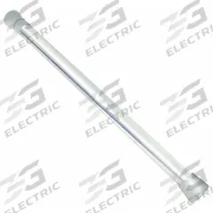 APPROVED VENDOR Shower Curtain Rod: 1 1/4 in Overall Wd, Zinc, White (MPN 15124). Key specifications — Brand: APPROVED VENDOR; Finish: White; Material: Zinc.