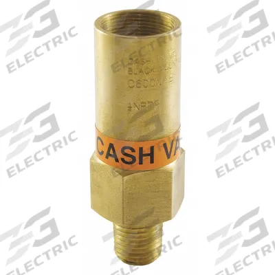 CASH VALVE Safety Relief Valve: Brass, PTFE, 1/4 in x 1/4 in, MNPT x MNPT - Cryogenic Service Pressure Relief Valves