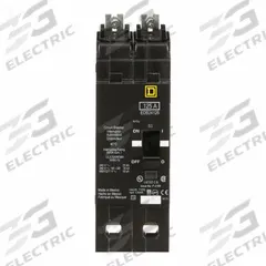 SQUARE D Miniature Circuit Breaker: 125 A, 277/480V AC, Single Phase, 18kA at 277/480V AC, 2 Poles (MPN EDB24125). Key specifications — Phase: Single; Amps: 125 A; AC Voltage Rating: 277/480V AC; Max. AIR Rating: 18kA at 277/480V AC; For Use With: Square D NF Panelboards; Brand: SQUARE D.