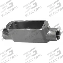 Conduit Outlet Body: Stainless Steel, 1/2 in Trade Size, C Body, 9 cu in Body Capacity, Threaded Hub (MPN S60700CE00). Key specifications — Finish: Polished; For Use With: Threaded; Brand: CALBRITE; Hub Style: Threaded.