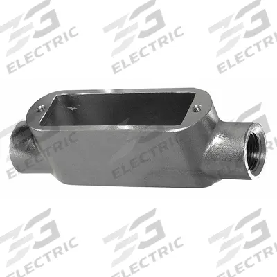 CALBRITE Conduit Outlet Body: Stainless Steel, 1/2 in Trade Size, C Body, 9 cu in Body Capacity - C - Straight Type
