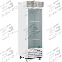 AMERICAN BIOTECH SUPPLY Lab Refrigerator: 16 cu ft, Upright, 1°C to 10°C, 29 3/4 in Overall Dp, Temp (MPN ABT-HC-LS-16). Key specifications — Door Opening Style: Right; Color: White; Alarm Type: Temperature; Manufacturer Part Number: ABT-HC-LS-16; Brand: AMERICAN BIOTECH SUPPLY; Product Type: Lab Refrigerator; Door Type: Swing Glass; Refrigerant Type: R-290.
