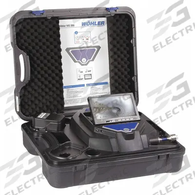 WOHLER Pipe Inspection System: VIS 200, Locator Included, 100 ft Lg., 6 in Max. Pipe Dia. - Wohler Pipe Inspection Camera Reels