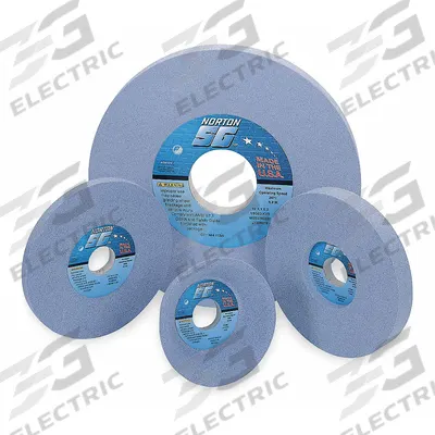 NORTON Straight Grinding Wheel: Type 1, 7" x 1/2" x 1 1/4", 5SG80-KVS - Cool-Cutting Grinding Wheels for All Metals