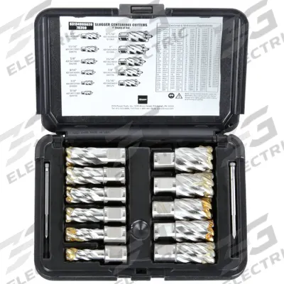 SLUGGER BY FEIN Annular Cutter Set: 1 in Max Cutting Dp, Pilot Pin Included - Annular Cutter Sets
