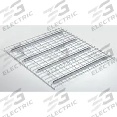 NASHVILLE WIRE Pallet Rack Decking: 58 in x 36 in, Waterfall, Std Wire Decking, 6 ga Decking, Silver (MPN D3658AA3B1P). Key specifications — Wire Decking Style: Standard; Finish: Zinc-Plated; Brand: NASHVILLE WIRE; Material: Steel; Decking Edge: Waterfall; Color: Silver.