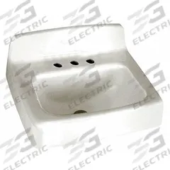 AMERICAN STANDARD Bathroom Sink: Regalyn™, White, Enameled Cast Iron, 20 in Overall Lg, Centerset (MPN 4869004.020). Key specifications — Series: Regalyn™; Includes: Front Overflow, Soap Depression, Wall Hanger; Color: White; Brand: AMERICAN STANDARD; Sink Type: Bathroom; Material: Enameled Cast Iron; Sink Material: Cast Iron.