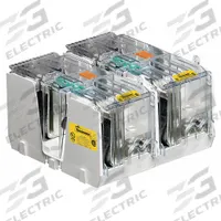BUSSMANN Fuse Block: Open Block Design, 2 Pole, 600 V AC, Box Lug, Non-Indicating (MPN JM60600-2CR). Key specifications — Brand: BUSSMANN.