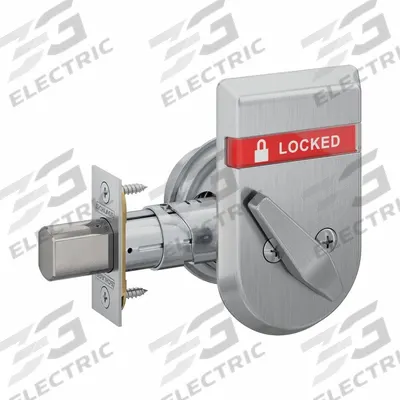 SCHLAGE Deadbolt Locks: Cylindrical, SFIC, 1 7/8 in Door Thick - Max - Occupancy-Indicating Cylindrical Deadbolts