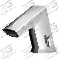 SLOAN Bathroom Sensor Faucet: BASYS, Cast Zinc, Chrome Finish, Single-Post, Battery, Aerated (MPN EFX350.502.0000). Key specifications — Brand: SLOAN; Includes: (4) AA Alkaline Battery; Series: BASYS.