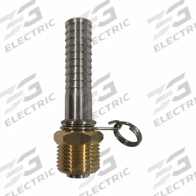 SANI-LAV Swivel Hose Adapter: Brass, Brass, 3 3/4 in Overall Lg, 5/8 in Inlet Connection Size - Faucet Sprayer Hose Adapters