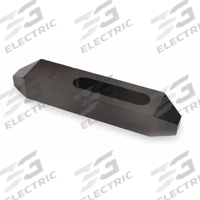 TE-CO Tapered Nose Plain Clamp: For 12 mm Stud Dia, 152 mm L x 32 mm W x 19 mm H - Standard Setup Clamps