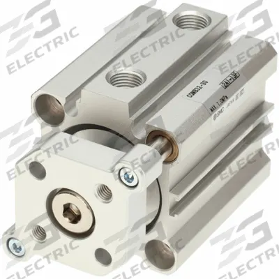 SMC Compact Cylinder: 32 mm Bore Dia, 5 mm Stroke Lg, Through Hole Mounting - Through Hole Mount Compact Cylinders