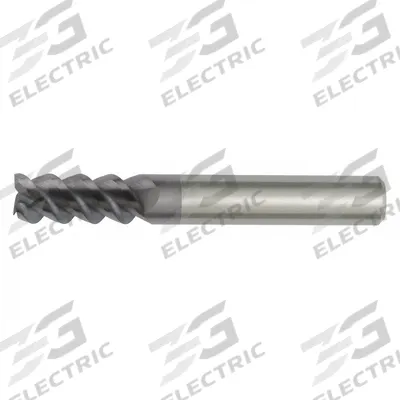 WIDIA HANITA Square End Mill: Carbide, TiAlN Coated, 3 Flute, 6 mm Mill Dia, 13 mm LOC - Carbide Square End Mills for Steel & Cast Iron