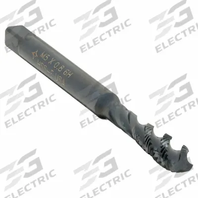CLEVELAND Spiral Flute Tap: M5x0.8 Metric, 6H, 3 Flute, Semi-Bottoming Chamfer - General Purpose Spiral-Flute Taps