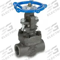 SHARPE Gate Valve: 1/2 in, Forged Steel, Rising, Socket x FNPT, 1,975 psi CWP, Wheel, Solid Wedge (MPN 4371003560). Key specifications — Wedge Material: 410 Stainless Steel; Brand: SHARPE; Bonnet Material: Forged Steel.