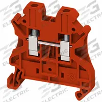 SCHNEIDER Terminal Block: DIN Rail Mounting Type, Screw Clamp Wire Termination, 2 Wire Terminals (MPN NSYTRV42RD). Key specifications — Brand: SCHNEIDER; For Minimum Wire Size: 26 AWG.