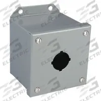 SCHNEIDER ELECTRIC Push Button Enclosure: 30mm, 1 Holes, Carbon Steel, NEMA 13/3 (MPN 9001KYAF1). Key specifications — attr211299: SCHNEIDER; attr1043605: Oil-Tight and Dust-Tight.
