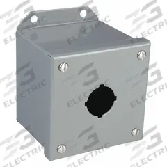 SCHNEIDER ELECTRIC Push Button Enclosure: 30mm, 1 Holes, Carbon Steel, NEMA 13/3 (MPN 9001KYAF1). Key specifications — attr211299: SCHNEIDER; attr1043605: Oil-Tight and Dust-Tight.