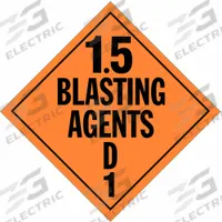 STRANCO INC DOT Container Placard: Blasting Agents, 10 3/4 in x 10 3/4 in, 10 3/4 in Label Ht, 10 PK (MPN DOTP-0101-V10). Key specifications — Brand: STRANCO INC; Message: Blasting Agents.