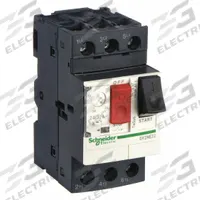 SCHNEIDER Manual Motor Starter: Non-Reversing, 3 Poles, 32 A, Thermal Protection, Push Button (MPN GV2ME32). Key specifications — Maximum Voltage Rating: 600V AC; Brand: SCHNEIDER; Thermal Units Required: None (Starter Includes Integrated Thermal Units); Frame Size (Width): 45mm.