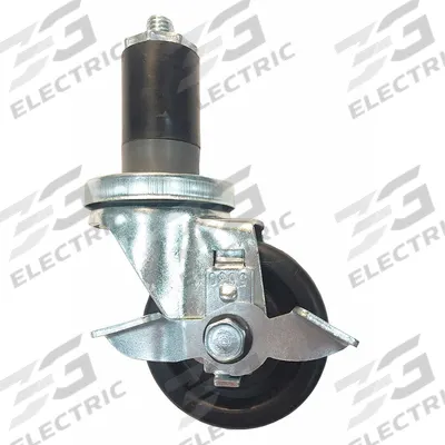 CRETORS Caster Swivel with Break Stem: 12883, Black - Replacement Parts for Popcorn Makers