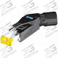 MURRELEKTRONIK Connector: Cat6, Data/EtherCat/Ethernet/IP, 8 Poles, 45° Angled, Cable, Plastic, IP20 (MPN 7000-74031-0000000). Key specifications — Housing Material: Plastic; IP Rating: IP20; Mounting Type: Cable; Performance Category: Cat6; Application: EtherCat; Connection Type: Insulation Displacement; Connector Gender: Male; Connector Orientation: 45° Angled.