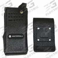 MOTOROLA Case with Swivel Belt Loop: Fits Motorola, Black, Hard Leather, Belt Loop/Cases, Leather (MPN PMLN5846A). Key specifications — Material: Hard Leather; Compatible Radio Brand: Motorola; Manufacturer Part Number: PMLN5846A; Compatible Radio Series: XPR 7000; Product Type: Case with Swivel Belt Loop; Color: Black; Brand: MOTOROLA; Compatible Radio Manufacturer Model Number: XPR 7350 with No Display.