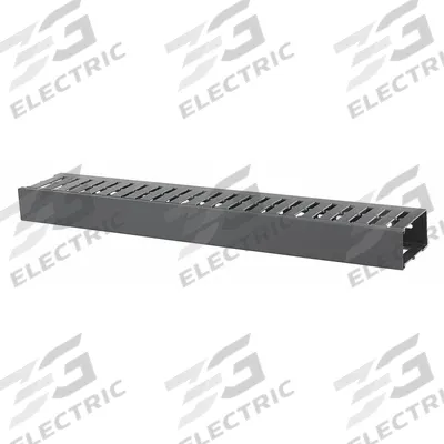 HUBBELL PREMISE WIRING Single Side Horizontal Finger Manager: Horizontal, 2 U - Horizontal Duct-Style Cable Managers