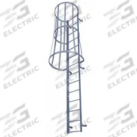 COTTERMAN Fixed Ladder with Safety Cage: 28 ft Overall Ht, 26 in Overall Wd, Steel, 29 Rungs (MPN M29SC C1). Key specifications — Brand: COTTERMAN; Assembly: Assembled; Number of Sections: 5.
