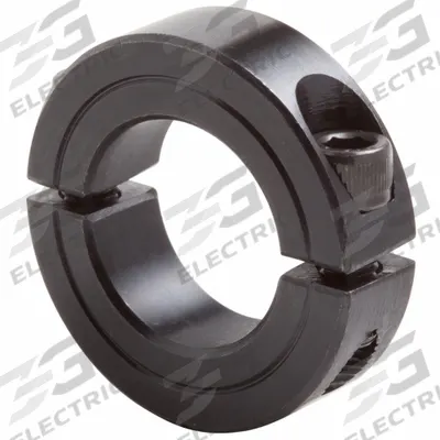 CLIMAX METAL PRODUCTS Shaft Collar: 2-Piece, Inch, Round, Clamp-On, 3 1/2 in Bore Dia - Steel Recessed-Screw Shaft Collars