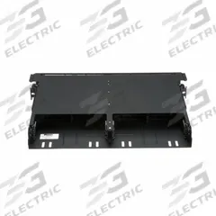 PANDUIT Fiber Optic Rack Enclosure: Full-Wd, 1 RU, 14.93 in Dp, Black Steel, 1.73 in Ht, 19.6 in Wd (MPN FLEX1U06). Key specifications — Brand: PANDUIT; Includes Mounting Hardware: Yes; Rack Width Type: Full-Width.