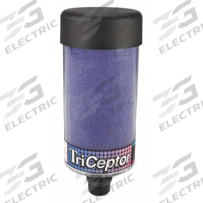 Parker Hydraulic Tank Desiccant Breather: TriCeptor, Silica Gel, 3 Micron Rating - High-Humidity Hydraulic Tank Desiccant Breathers
