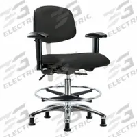 Cleanroom Task Chair: Vinyl, Arms Included, Ht Range 21 1/2 in to 29 in, 18 1/2 in Seat Wd, Adj (MPN BR-NCR-VMBCH-CR-T0-A1-CF-RG-8540). Key specifications — Foot Support: Yes; Back Tilt Backward: 13.5°; Back Tilt Forward: 10.5°; Base Material: Aluminum; Brand: APPROVED VENDOR; Product Type: Cleanroom Task Chair; Cleanroom Class: ISO 5; ESD-Safe: Not ESD Safe.