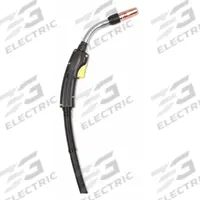 BERNARD MIG Gun: BTB-B Series, 300 A, 0.045 in, 15 ft, Miller-Compatible (MPN Q3015AE8XMC). Key specifications — For Rear Connection Type: Miller-Compatible; Contact Tip Series: Centerfire; MIG Gun Model: Q3015AE8XMC; For Gas Type: CO2 (Carbon Dioxide).