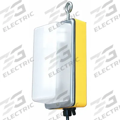 W F HARRIS LIGHTING Temporary Job Site Light: Fluorescent, Corded, Magnetic Light - Hanging Lights