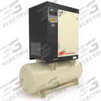 INGERSOLL RAND Rotary Screw Air Compressor: Horizontal, 15 hp, 56.1 cfm, 120 gal Tank, 208V AC (MPN R11I-A125/120-200-3). Key specifications — attr48606: Three; attr48593: 208V AC; attr48578: INGERSOLL RAND; attr110305: Not Included.