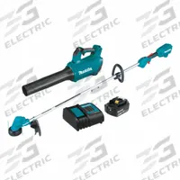 MAKITA Brushless 2-Pc Combo Kit (4.0Ah),18V LXT: 2 Tools, Blower/String Trimmer, 18 V DC Volt, LXT® (MPN XT287SM1). Key specifications — attr1176460: Blower.