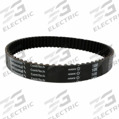 CONTINENTAL Timing Belt: One Side, Curvilinear, Conti Hawk PD, 14 mm Pitch, 55 mm Top Wd - HTD Section Timing Belts