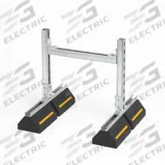 DURA-BLOK Duct Support Block: Rubber Base, Electroplated Cast Iron, 50.75 in Overall Lg (MPN DB5318DS). Key specifications — Support Material: Cast Iron; Base Material: Rubber; Base Size: 50.75 in L x 13.5 in W; Brand: DURA-BLOK.